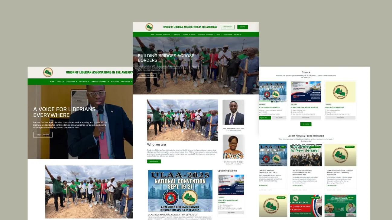 ULAA website redesign